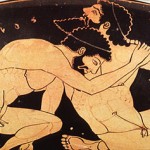 Herakles Wrestling Antaios - rf kylix