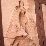 Herakles vs Birds - metope from Corinth