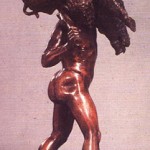 Hercules Carrying Boar - bronze statue