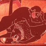 Herakles vs Lion (detail)