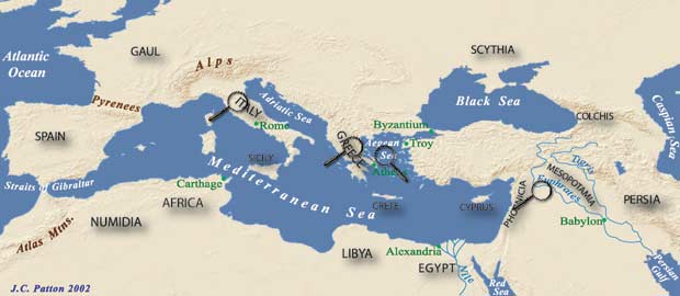 Map of Mediterranean
